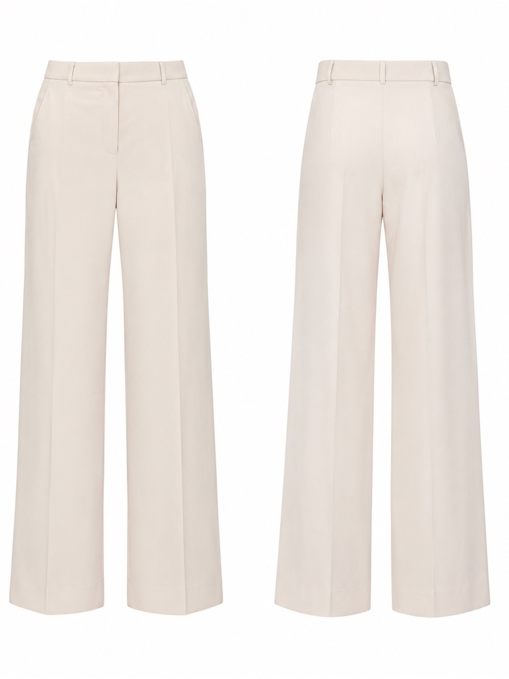 MaxMara Studio 100% Virgin Wool Dress Pants US 10 IT 44 Unfinished Hem